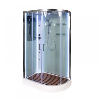 Душевая кабина Deto А102 L LED и гидромассажем 120х80х220 см